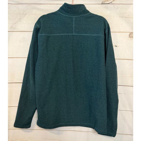 The North Face Men's Pullover Green Half Zip Easy Comfy Size LG - Picture 2 of 7